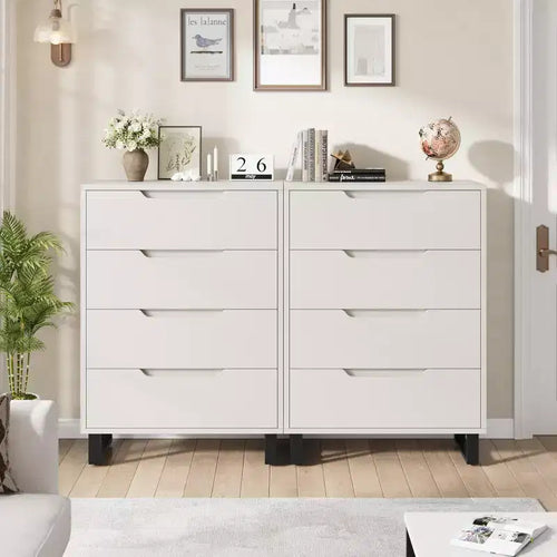 Commode verticale autonome de 105 cm de hauteur avec espace de rangement.