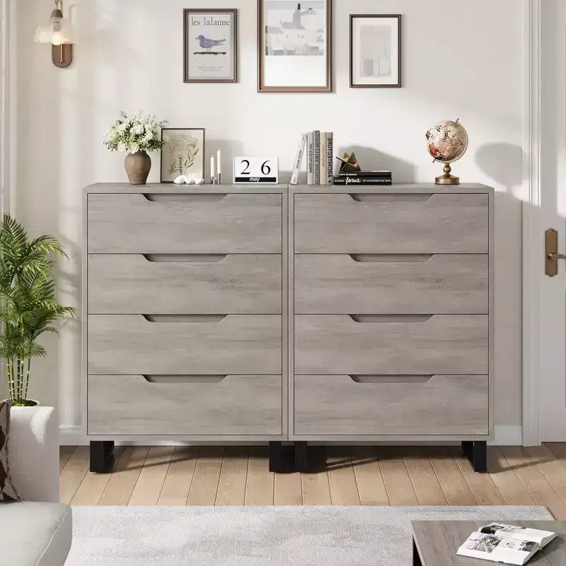 Commode verticale autonome de 105 cm de hauteur avec espace de rangement.
