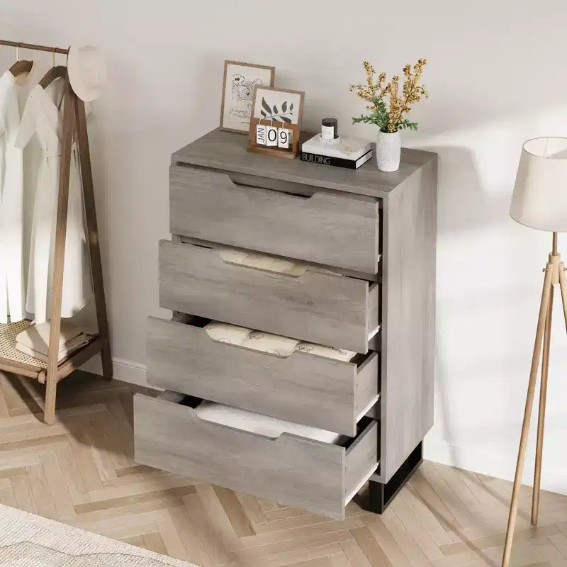 Commode verticale autonome de 105 cm de hauteur avec espace de rangement.