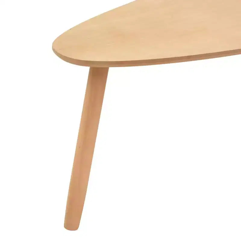 Table basse en pin massif et MDF marron