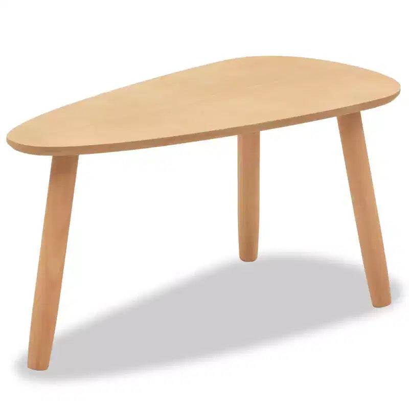 Table basse en pin massif et MDF marron