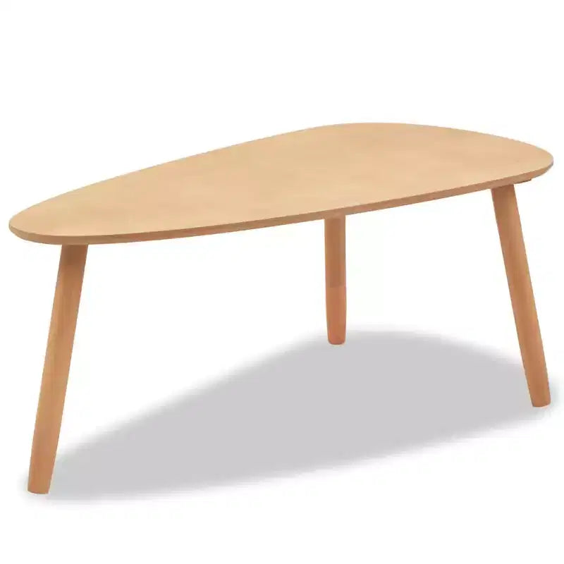 Table basse en pin massif et MDF marron