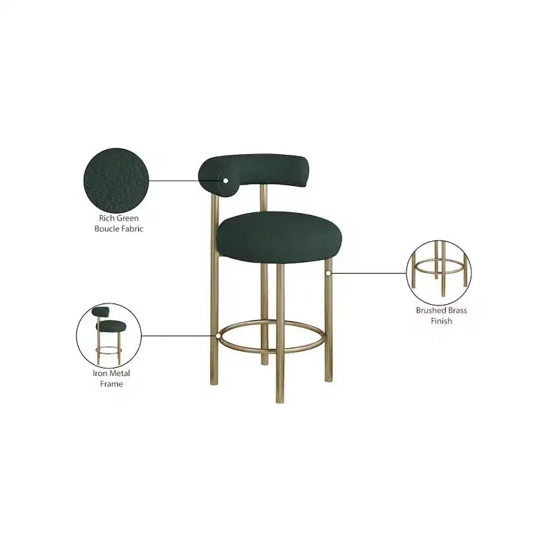 Tabouret en tissu éponge