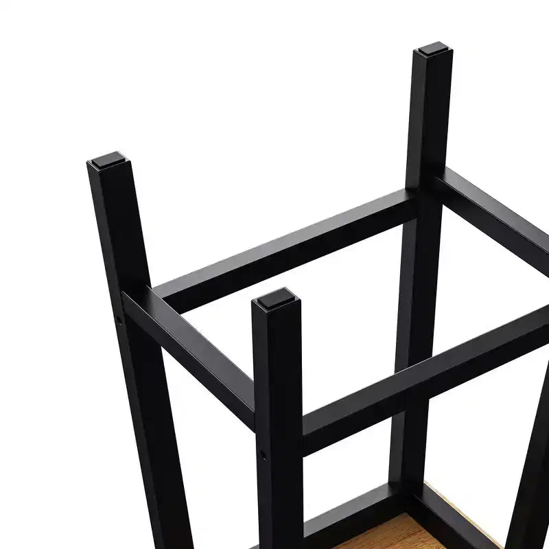 Tabouret de bar en bois massif, 65 cm, tabouret de bar style ferme avec repose-pieds