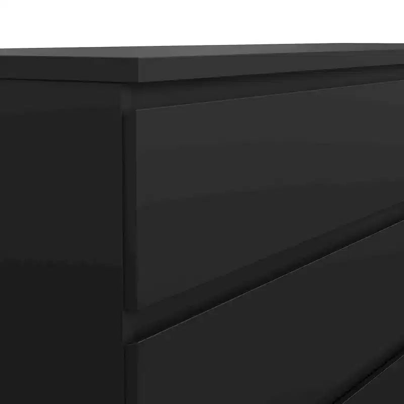 Commode six tiroirs, noir mat