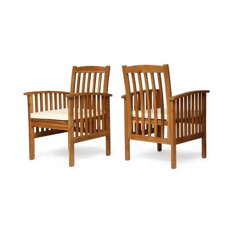 Chaises de salle à manger avec 2 coussins moelleux confortables pour les repas en famille