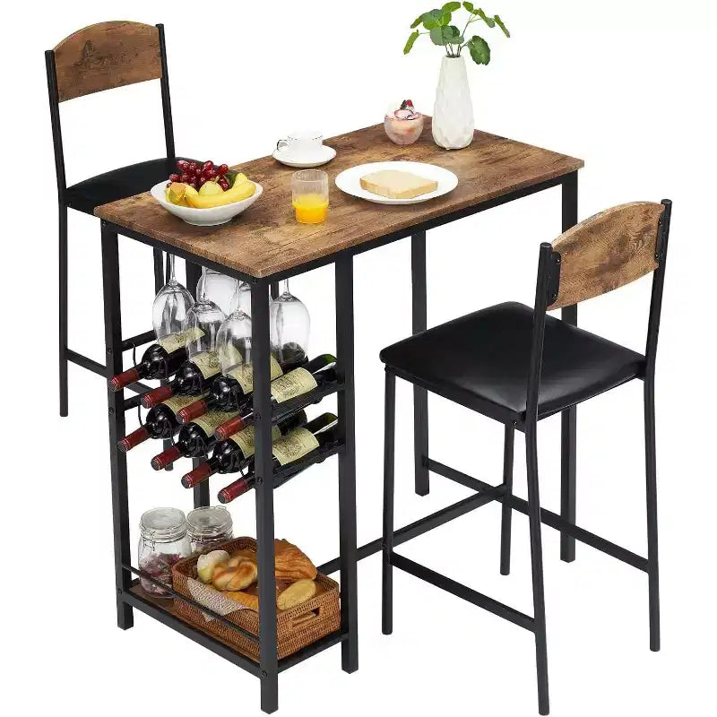 Tabourets de bar, tabourets de bar rembourrés avec pieds en métal, repose-pieds et dossiers