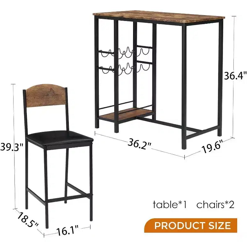 Tabourets de bar, tabourets de bar rembourrés avec pieds en métal, repose-pieds et dossiers