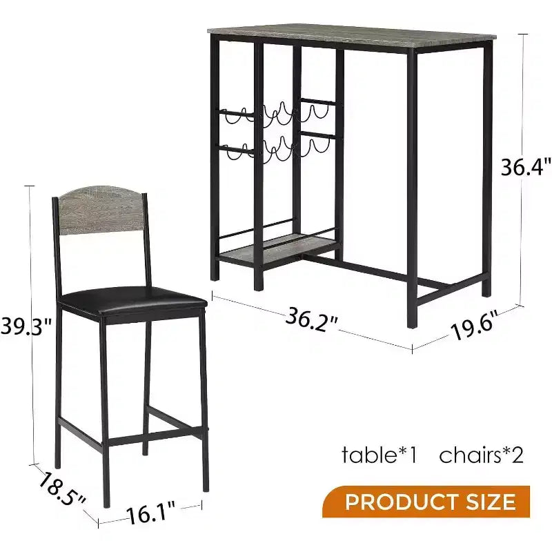 Tabourets de bar, tabourets de bar rembourrés avec pieds en métal, repose-pieds et dossiers