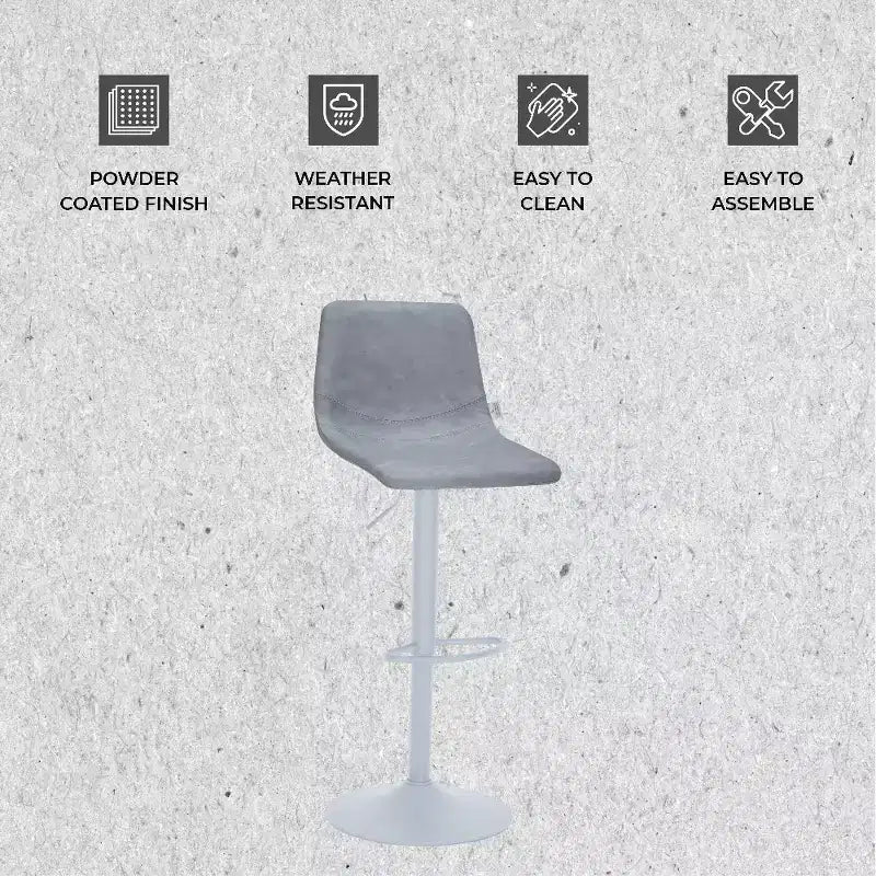 Tabourets de bar avec piètement en fer blanc Tabourets de comptoir réglables en hauteur avec assise en cuir, fonction pivotante et repose-pieds