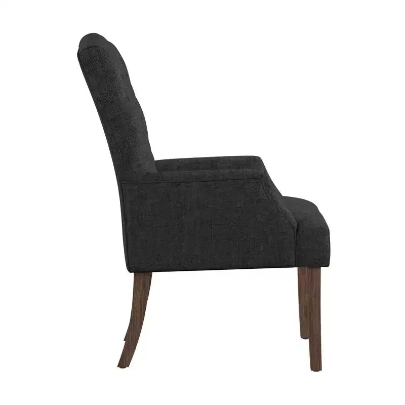 Chaise de salle à manger capitonnée, finition naturelle légèrement vieillie