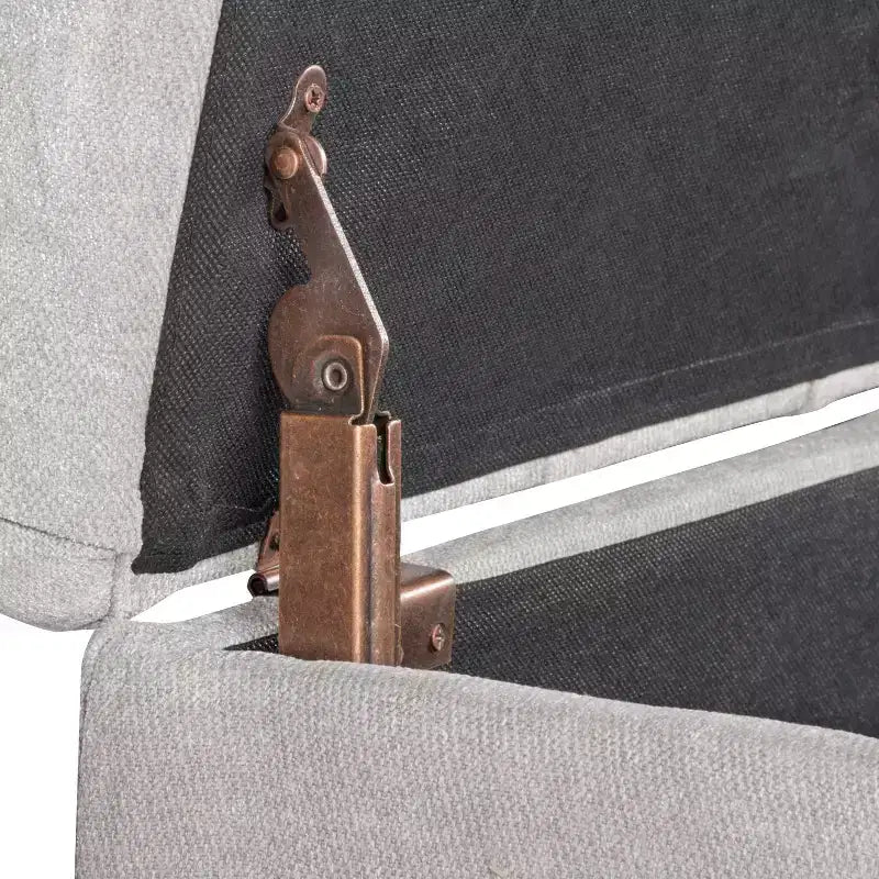 Banc de rangement capitonné