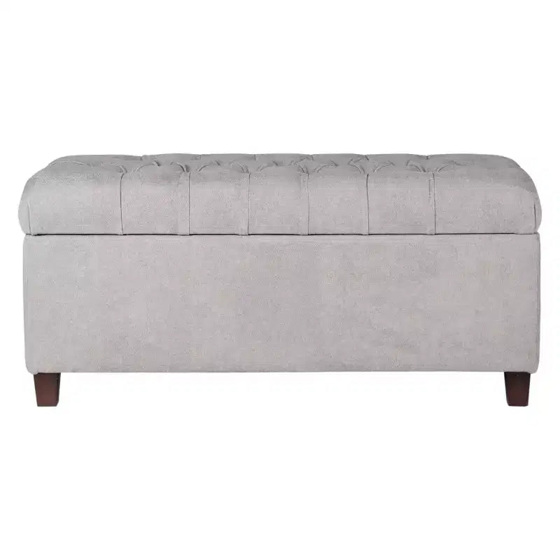 Banc de rangement capitonné