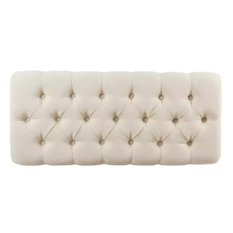 Banc de rangement capitonné
