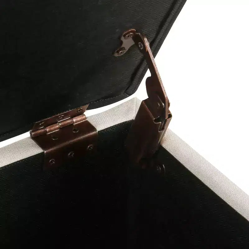 Banc de rangement capitonné