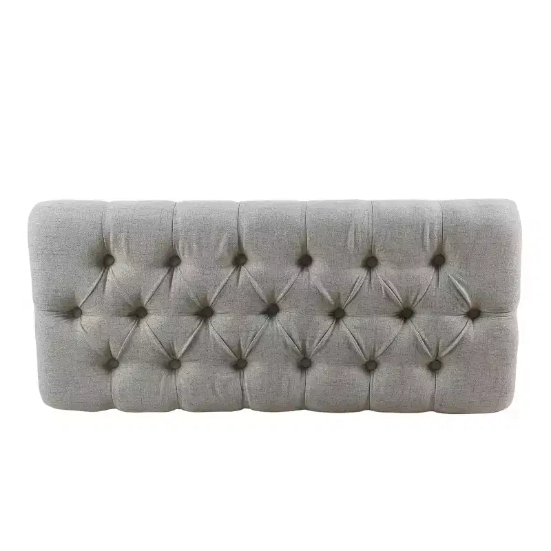 Banc de rangement capitonné