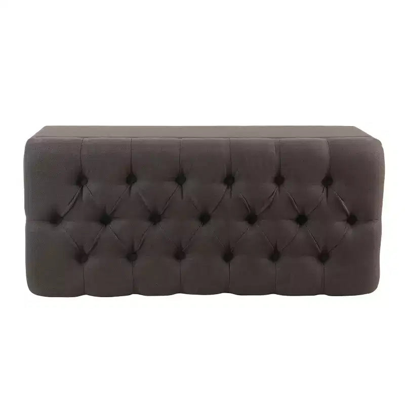 Banc de rangement capitonné
