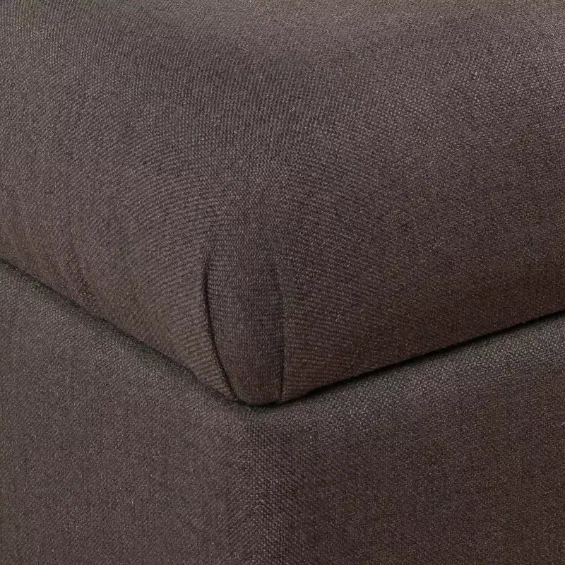 Banc de rangement capitonné