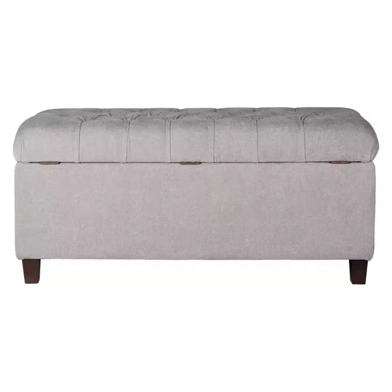 Banc de rangement capitonné