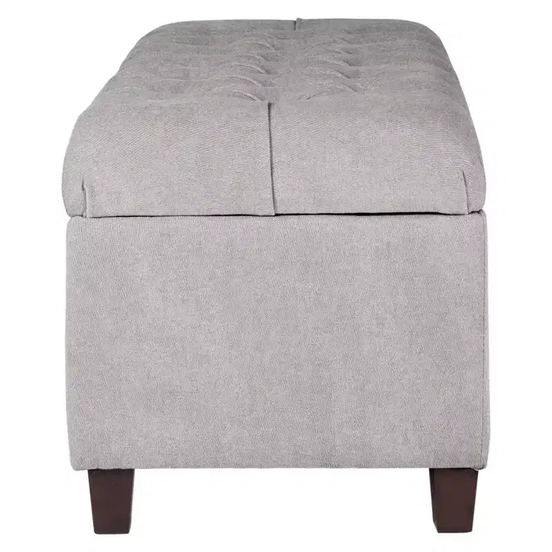 Banc de rangement capitonné