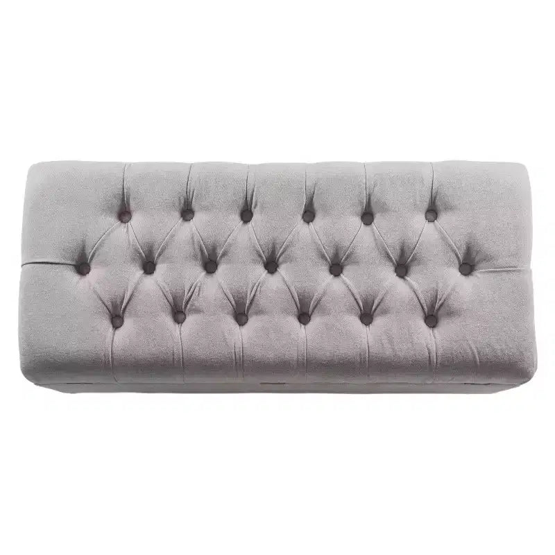 Banc de rangement capitonné