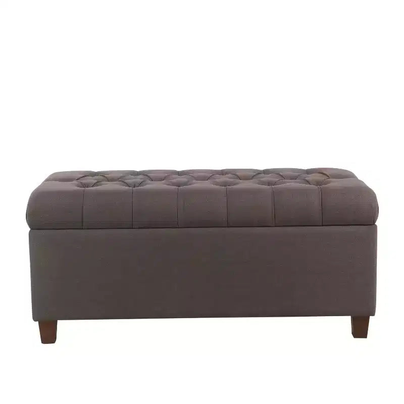 Banc de rangement capitonné