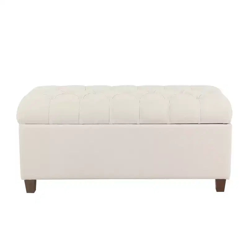 Banc de rangement capitonné