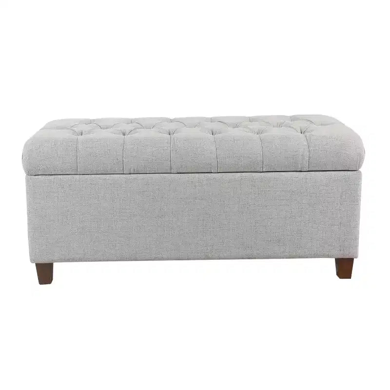 Banc de rangement capitonné